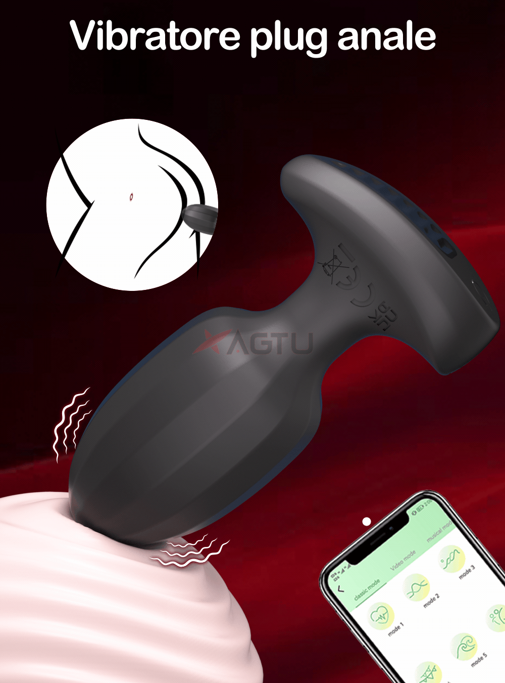 Anal Plug Vibrator Gay Massager Metal Anal Toy Butt Plug Stimulator Masturbation Tools Penetration Anal Plug Vibrating Man Women