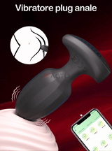 Anal Plug Vibrator Gay Massager Metal Anal Toy Butt Plug Stimulator Masturbation Tools Penetration Anal Plug Vibrating Man Women