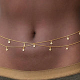 Bohemian Style Multi-Layer Sexy Bikini Set With Tassel, Waist Chain, Belly Button Jewelry, Suitable For Summer Beach, Vacation, Party, Women