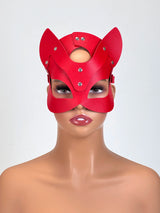 Punk PU Leather Mask Women Men Cosplay Blindfold Games Half Face Mask Gothic Party Masquerade Ball Fancy Masks