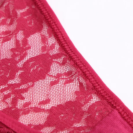 10PCS/Set Women Underwear Lace Panties Floral Lingerie Woman Panties Sexy Thong G-String Female Pantys Perspective Intimates New