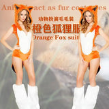 Cosplay Halloween Party Costume Ape Character Role Play Uniform Orange With Big Tail Wolf Game Costume Cosplay Costume