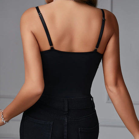 Sexy Slim Lace Embroidery Bodysuit for Women 2026 New  Body con Spaghetti Straps Backless Lingerie Body  Nightclub Outfits