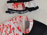 Art The Clown Cosplay Costume ‌Terrifierr 3 Bloody Outfits Killer Clowns Jumpsuits for Halloween Carnival Party Horror Costumes