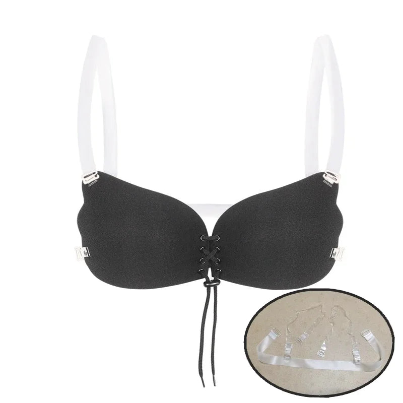 Underwear Women Self Adhesive Bras Female Nubra Magic Bra Invisible Push Up Silicone Sticky Fly BH Women Sexy ABCDEF