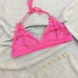 NEW Custom Name Thongs Lingerie Personalized Bra Thong Sets Sexy Lace Underwear Valentines Day Hotwife Gift Plus Size G-string