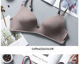 Ultra Thin Sexy Ice Silk Wireless Bra For Women Sexy Gather Underwear Push Up Simple Lingerie Seamless Brassiere Bralettle