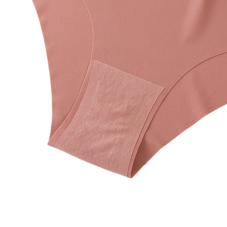 2Pcs/Set Ice Silk Panties Seamless High Waist Briefs Women Full Coverage Underwear Female Underpants No Show Sexy Lingerie XS-XL