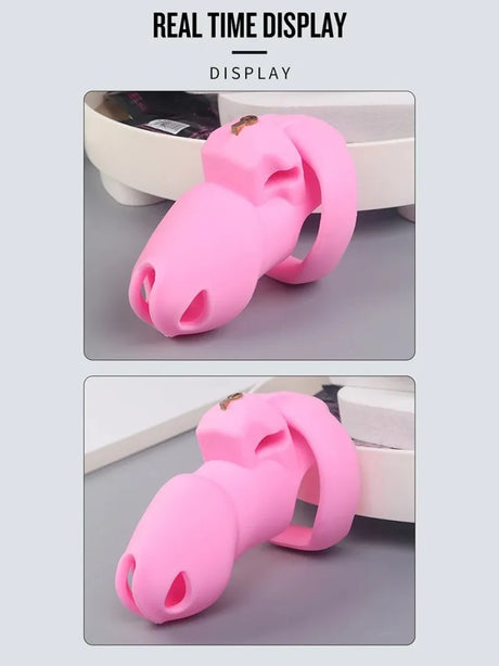Silicone Chastity Cage BDSM Male Penis CB Lock Gay Pornographic Urethral Wearable Device Masturbator Sex Toys Sexy Accessories