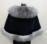 White Fur Shawl Women's  Jacket  Autumn Winter Faux Mink Fox Fur Dress Cheongsam Cloak Coats New 2026 Thicken Warm Short Outwear