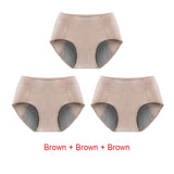 3PCS Cotton Menstrual Panties Leak Proof Breathable Sexys Panties Woman Women Girls Physiological Pants Women's Intimates M-XL