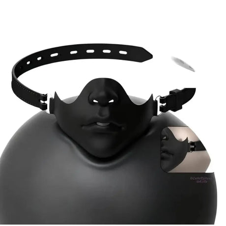 Halloween Glossy Half Face Mask Breathable Artificial Face Adjustable Elastic Mask DIY Party Role-playing Dress-up Accessories