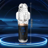 Automatic Male Masturbator Vibration Blowjob Sucking Machine Silicone Vagina Masturbation Cup Sex Toys Adult Goods for Men