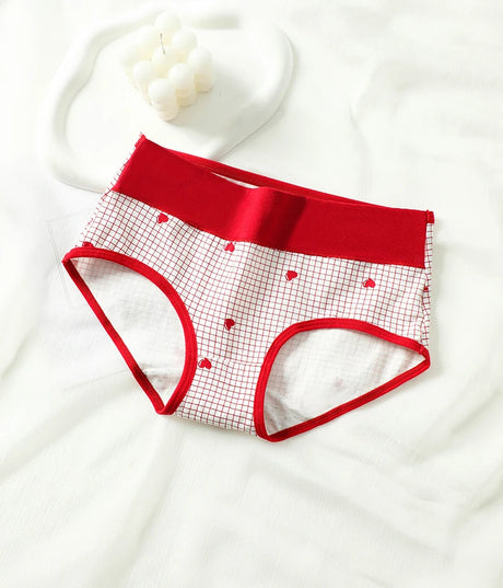 High Waist 4Pcs/Set Cotton Panties Women Body Slimming Underwear Breathable Cute Young Girls Briefs Female Lingerie