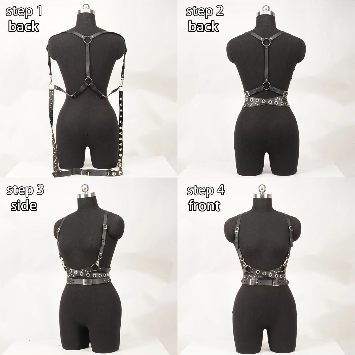 Women Fashion Belt Corsett Belt Street Style Leather Lingerie Chest Harness Punk Rock Leather Belt Gothic Accessories Clothing