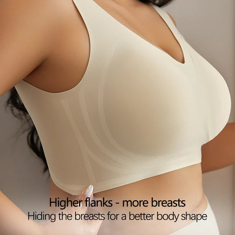 Multi-Color Solid Pattern Jelly Latex Girls' Bra Plus Size Adjustable Removable Steel Ring Everyday Spandex Marks Made
