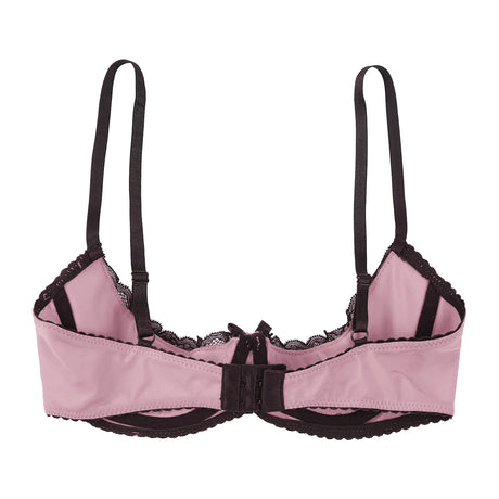Women Sexy Open Cups Bra Exposed Nipples Lingerie Tops Adjustable Straps Underwire Lace Push Up Brassiere Underwear Nightwear