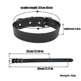 30MM Goth Sexy Rose Gold Letters Custom Collar Choker Necklaces Men Women BDSM Role Age Cosplay Chocker Customized Jewelry