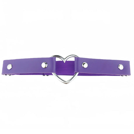 Faux Leather Heart Thigh Chain Single Layer Heart Thigh Ring Garter Leg Band Y2K Harajuku Punk Alt Girl Statement Leg Jewelry