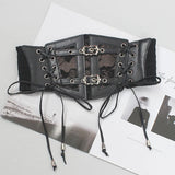 Ladies's Retro corset Belts Pin Buckle Elastic Lace