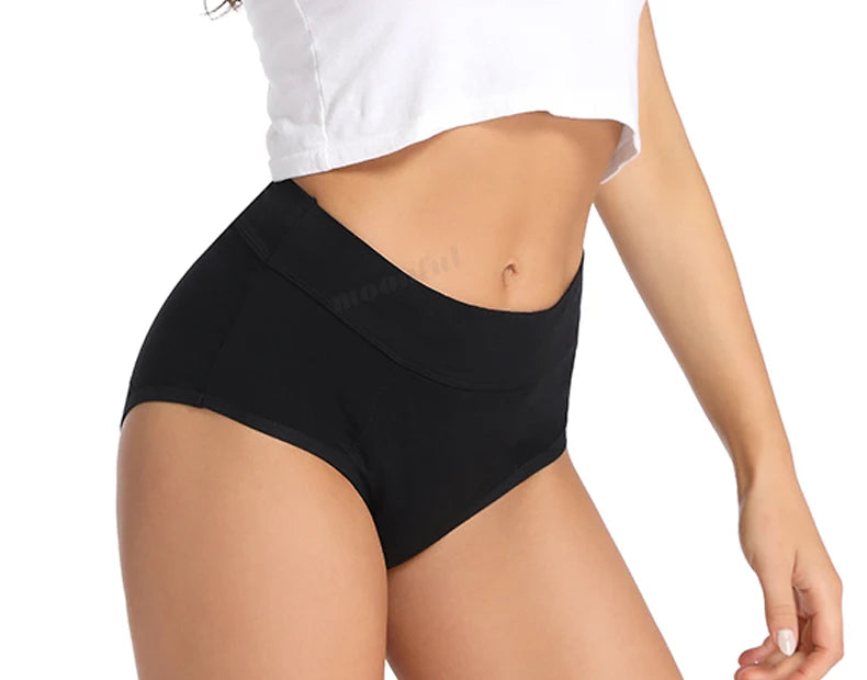 4 Layer Very Abundant Bamboo Period Panties for Heavy Flow Women Menstrual Panties Overnight High Waist Period Underwear