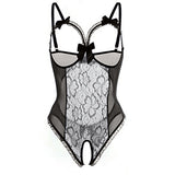 Porn Underwear Women Lace Hollow Open Bra Teddies Bodysuit Erotic Crotchless Lingerie Plus Size Costumes Sexy Deep V Bodysuits