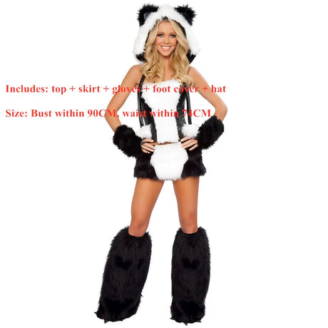Adult Sexy Furry Animal Costume For Women Animal Costumes Halloween Carnival Rabbit Wolf Fox Cat Cosplay Furry Costumes Outfits
