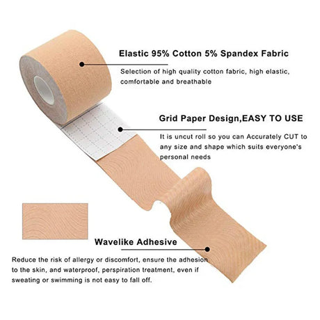 1-6pcs Boob Tape Breast Nipple Covers Push Up Bra Invisible Lift Tape Adhesive Bras Intimates Pasties Accessorie Bust Tape Women