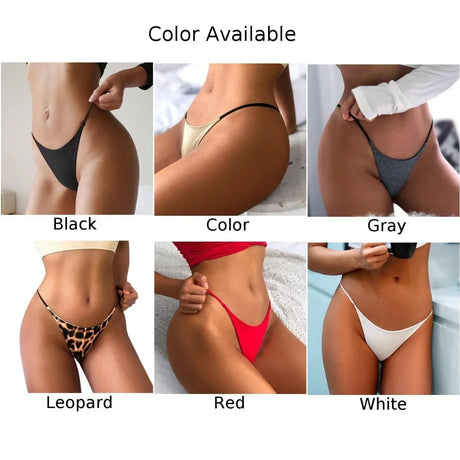 Women Sexy Lingerie Panties Knickers Ladies Low Rise Briefs G-string Thong Underwear T Back Underpant Bikini