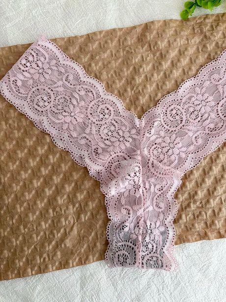 Personalized Text Custom Thong Customization Name Crystal Letters Panties Sexy Lace Underpants for Woman Wife Girlfriend Gift