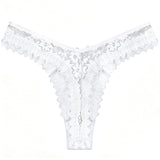 Custom Crystal Letter Lace Thong Panties for Women Personalized Name Underwear Gold Silver Rhinestone Gift Multiple Colors