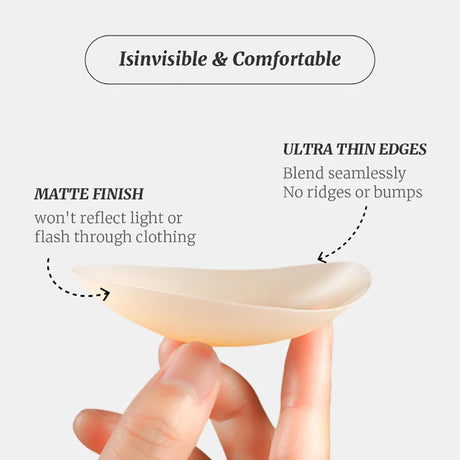 Invisible Nipple Cover Reusable Cover Ups Adhesive Silicone Nipple Pasties For Women Breast Petals Chest Stickers Sticky Bra Pad