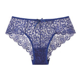 Women Full Lace Mesh Panty Transparent Floral Embroidery Sexy Briefs Ladies Summer Low Rise Breathable Seamless Underwear New