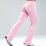 Origin Flares Leggings Women Soft Yoga Stretch Bootcut Workout Pants Naked Feel Slim Hip Lifting Gym Fitness Running Activewear