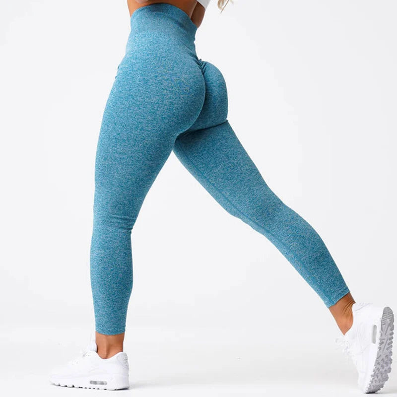 Scrunch Bum Tights Yoga Pants Leggings Women Seamless Sports Yoga Pant High Waist Ribbed Gym Clothes Fitness Workout Wear