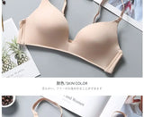 Ultra Thin Sexy Ice Silk Wireless Bra For Women Sexy Gather Underwear Push Up Simple Lingerie Seamless Brassiere Bralettle