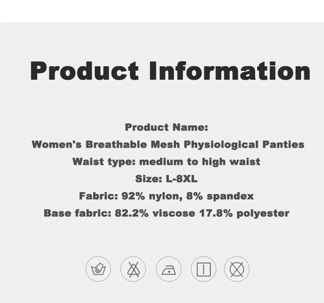 2pcs Women's Physiological Briefs Girl Menstrual Panties Ladies Period Leak Proof Panty Mid Waist Ice Silk Underwear