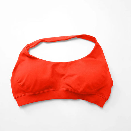 NCLAGEN Sports Bra Women Sportswear Seamless Halter Top High Support Push-up Open Back Gym Wear Fitness Yoga Workout Underwear