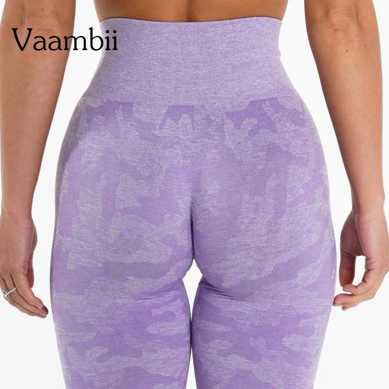 Scrunch Butt Sports Leggings Booty Fitness Tights Gym Leggings Sportswear Camo Seamless Leggings Women High Waist Yoga Pants