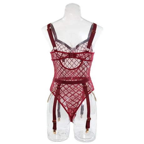 Women's Underwear Sets Sexy Erotic Lingerie for Sex Woman Clothing Lingeries Sets With Garter and Stockings Bra and Panty Set