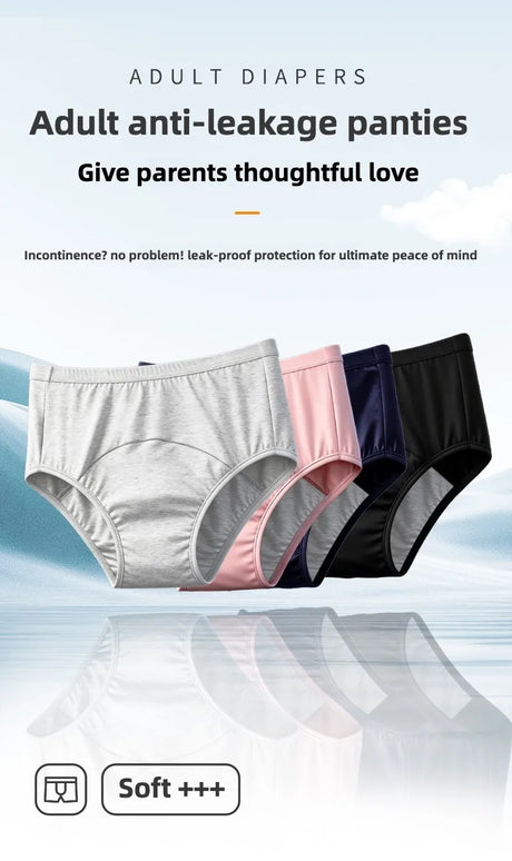 Incontinence Briefs Breathable Unisex Panties Set Pack Leak Proof Period Underwear for Women Plus Size Panties Lingerie Women's