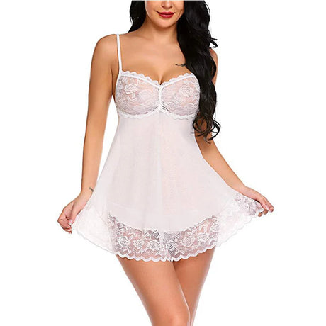 Exotic Women Lace Silk Satin Night Dress  Pajamas Nightgown Plus Size Sleepwear Nightgown Sexy Nightwear Sleepshirts for Women
