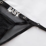 Rhinestones Lace Sexy Girls Thong Women Panties Letter G String Diamonds Briefs Hot Erotic Underwear Low Waist Female Intimates
