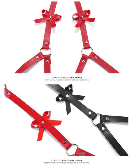 PU Leather Harness Garters Sexy Lingerie Women Bdsm Bondage Body Belt Harajuku Gothic Clothes Erotic Corset Harness Belts