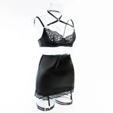 Ellolace Lace Lingeries Sexy Hot Halter Bra Heart g-String Thongs Sissy Erotic Garter Ensemble Exotic Sets Romantic Underwear