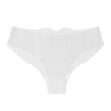 1/3PCS Sexy Women's Low Waist Light Transparent Panties Solid Color Underwear Antibacterial Crotch Ice Silk Underwear Briefs