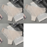 1/3PCS Sexy Women's Low Waist Light Transparent Panties Solid Color Underwear Antibacterial Crotch Ice Silk Underwear Briefs