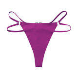 Iron Ring Sexy Women G String Briefs Ice Silk Panties Girls Underwear Thong Underpants Seamless Lingerie Plus Size S-XL