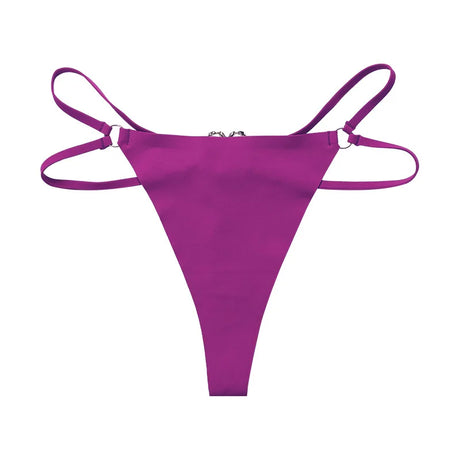 Iron Ring Sexy Women G String Briefs Ice Silk Panties Girls Underwear Thong Underpants Seamless Lingerie Plus Size S-XL