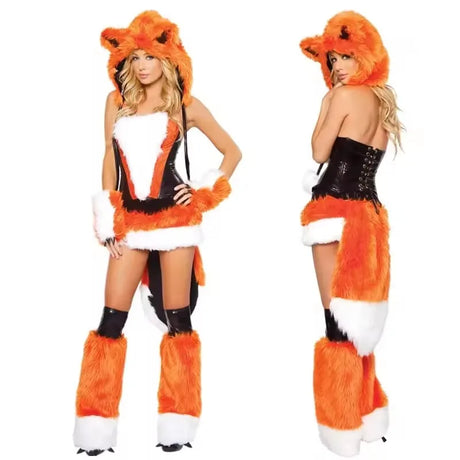 Adult Sexy Furry Animal Costume For Women Animal Costumes Halloween Carnival Rabbit Wolf Fox Cat Cosplay Furry Costumes Outfits